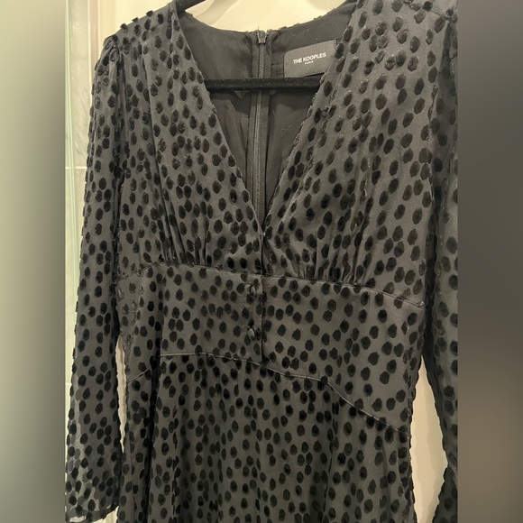 NWT never worn The Kooples black polka dot dress - Picture 3 of 9
